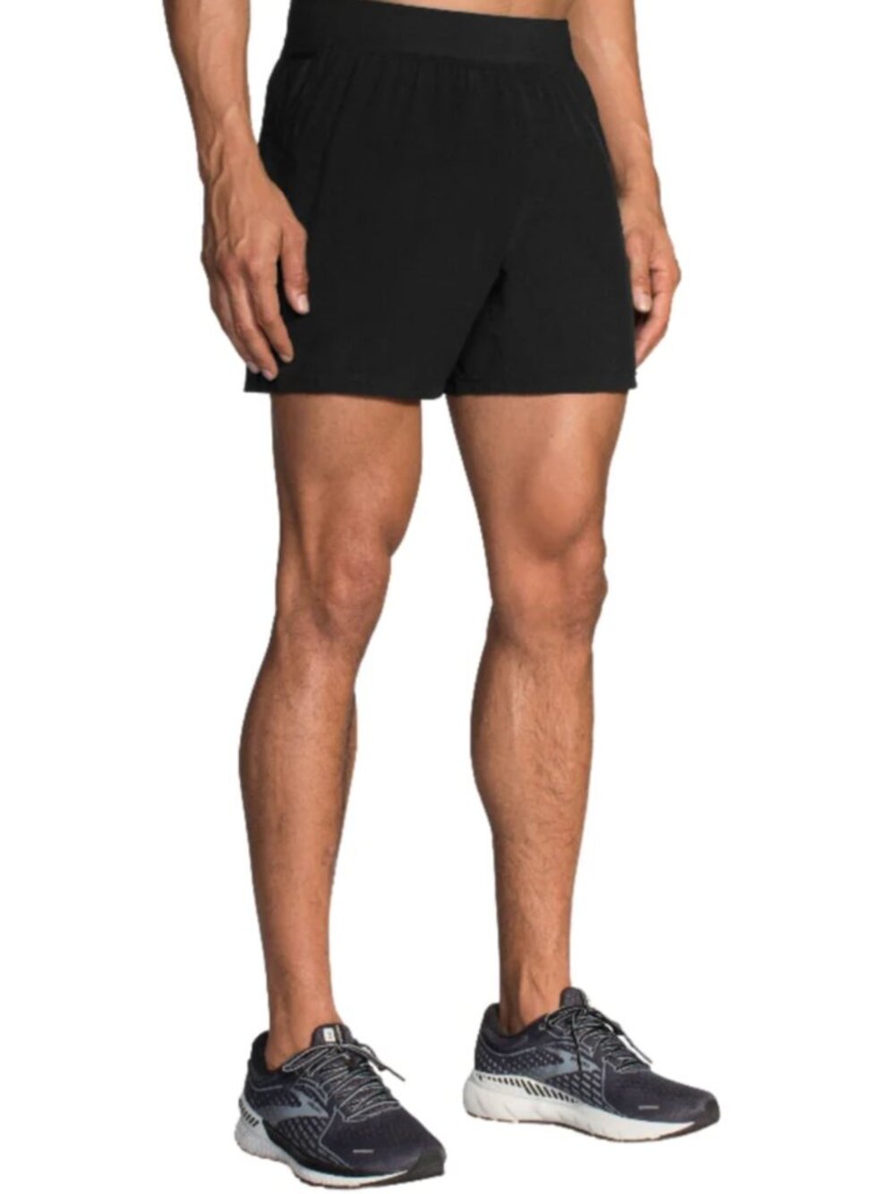 Brooks Sherpa 5" Running Shorts Men’s XS Black Lined Zip Pocket